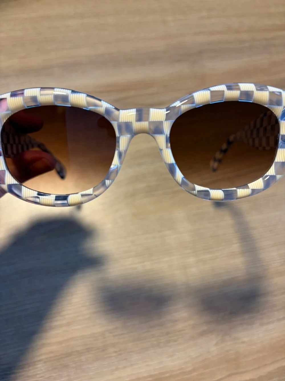 KREWE Margaret Sunglasses in Gingham